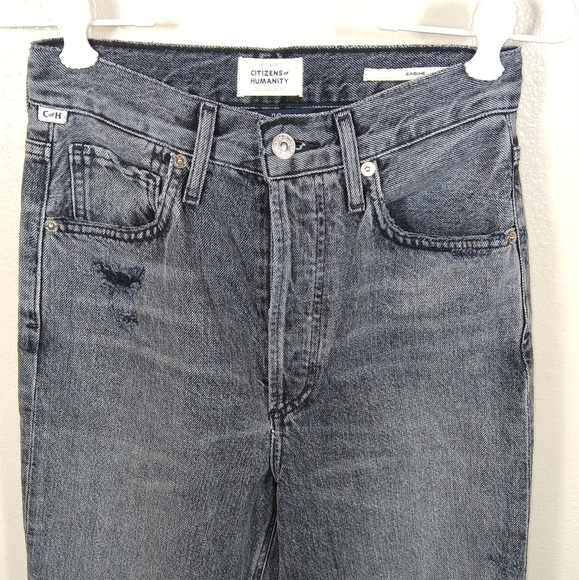 Citizens Of Humanity Sabine High Rise Straight in Black Coffee size 23 - Picture 5 of 12